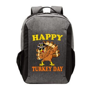 Happy Turkey Day Cute Little Pilgrim Gift Thanksgiving Vector Backpack