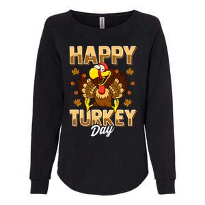 Happy Turkey Day Thanksgiving Day Holiday Gift Womens California Wash Sweatshirt