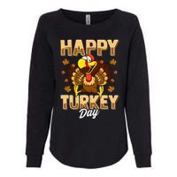 Happy Turkey Day Thanksgiving Day Holiday Gift Womens California Wash Sweatshirt