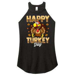 Happy Turkey Day Thanksgiving Day Holiday Gift Women's Perfect Tri Rocker Tank