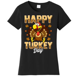 Happy Turkey Day Thanksgiving Day Holiday Gift Women's T-Shirt