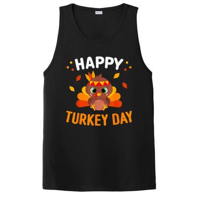 Happy Turkey Day Thanksgiving Gobble PosiCharge Competitor Tank