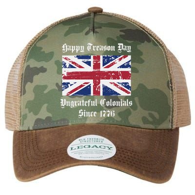 Happy Treason Day Ungrateful Colonials Legacy Tie Dye Trucker Hat