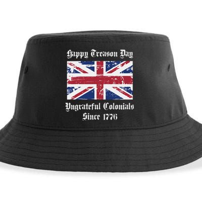 Happy Treason Day Ungrateful Colonials Sustainable Bucket Hat