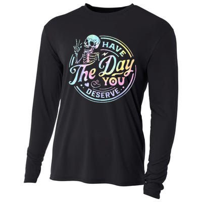 Have The Day You Deserve Tye Dye Cooling Performance Long Sleeve Crew