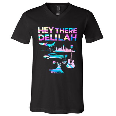 Hey There Delilah V-Neck T-Shirt