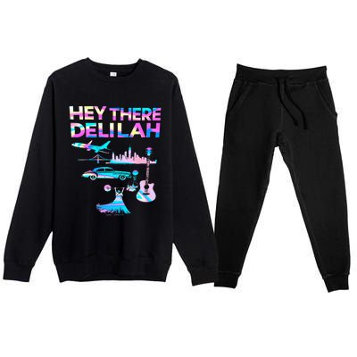 Hey There Delilah Premium Crewneck Sweatsuit Set