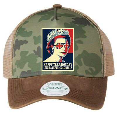 Happy Treason Day 4th Of July British Colonials Flag Legacy Tie Dye Trucker Hat