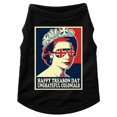 Happy Treason Day 4th Of July British Colonials Flag Doggie Tank