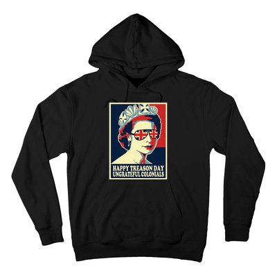 Happy Treason Day 4th Of July British Colonials Flag Hoodie