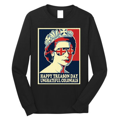 Happy Treason Day 4th Of July British Colonials Flag Long Sleeve Shirt