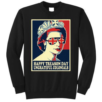 Happy Treason Day 4th Of July British Colonials Flag Sweatshirt