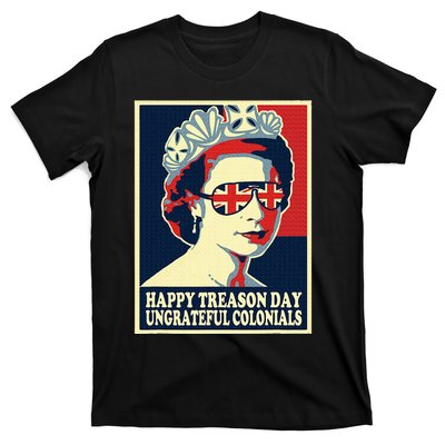 Happy Treason Day 4th Of July British Colonials Flag T-Shirt