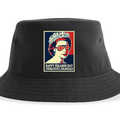 Happy Treason Day 4th Of July British Colonials Flag Sustainable Bucket Hat