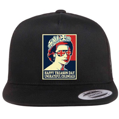 Happy Treason Day 4th Of July British Colonials Flag Flatbill Hat