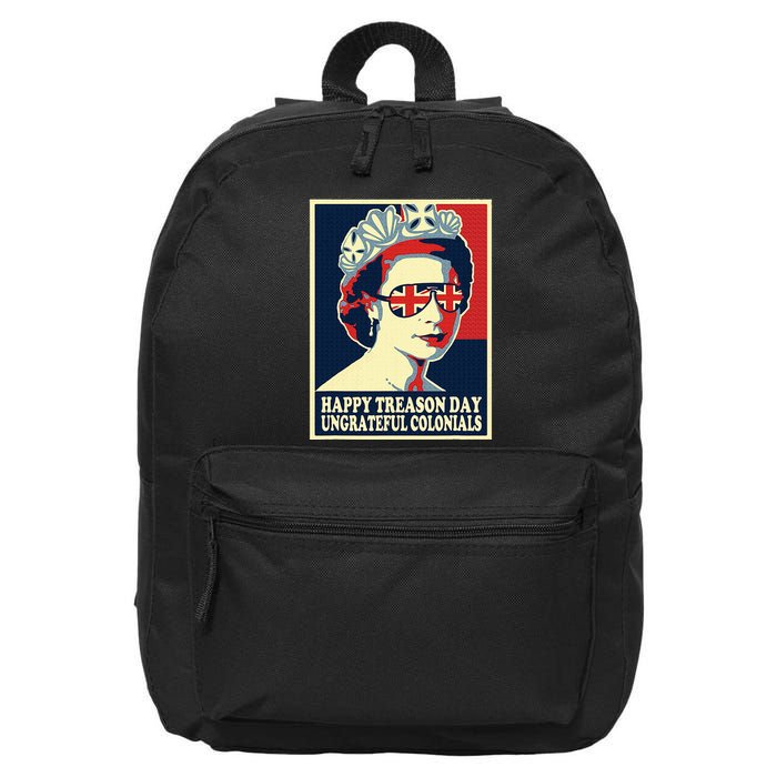 Happy Treason Day 4th Of July British Colonials Flag 16 in Basic Backpack