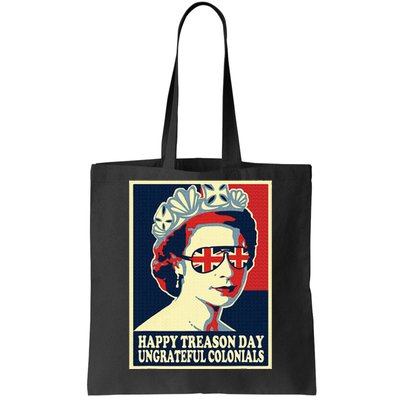 Happy Treason Day 4th Of July British Colonials Flag Tote Bag