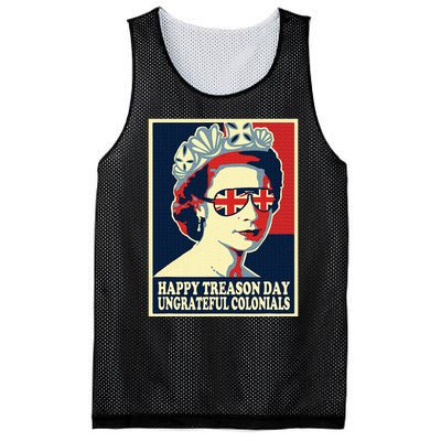 Happy Treason Day 4th Of July British Colonials Flag Mesh Reversible Basketball Jersey Tank