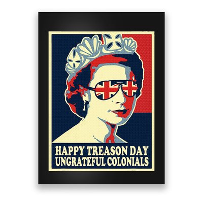 Happy Treason Day 4th Of July British Colonials Flag Poster