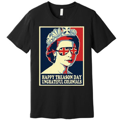 Happy Treason Day 4th Of July British Colonials Flag Premium T-Shirt