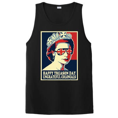 Happy Treason Day 4th Of July British Colonials Flag PosiCharge Competitor Tank