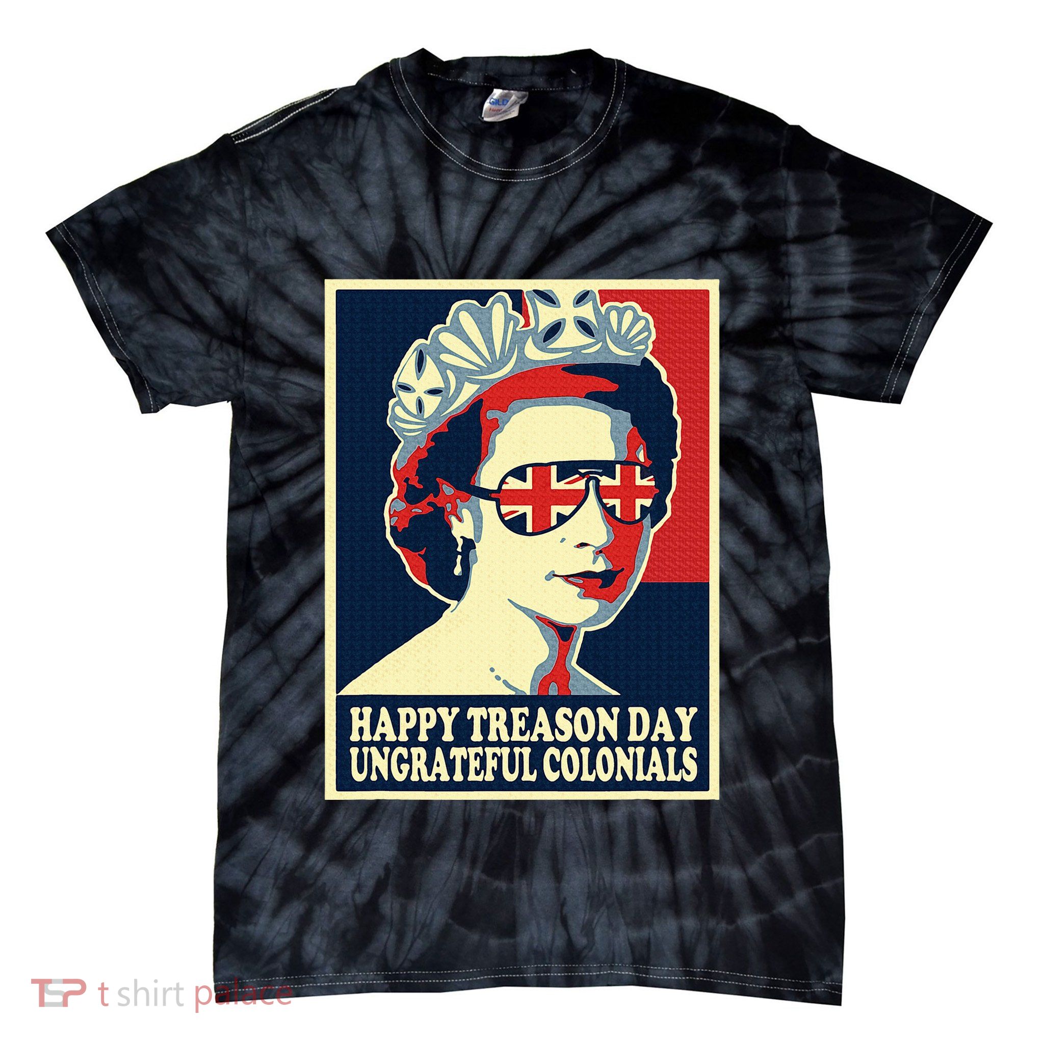 Happy Treason Day 4th Of July British Colonials Flag Tie-Dye T-Shirt