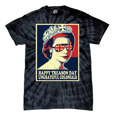 Happy Treason Day 4th Of July British Colonials Flag Tie-Dye T-Shirt