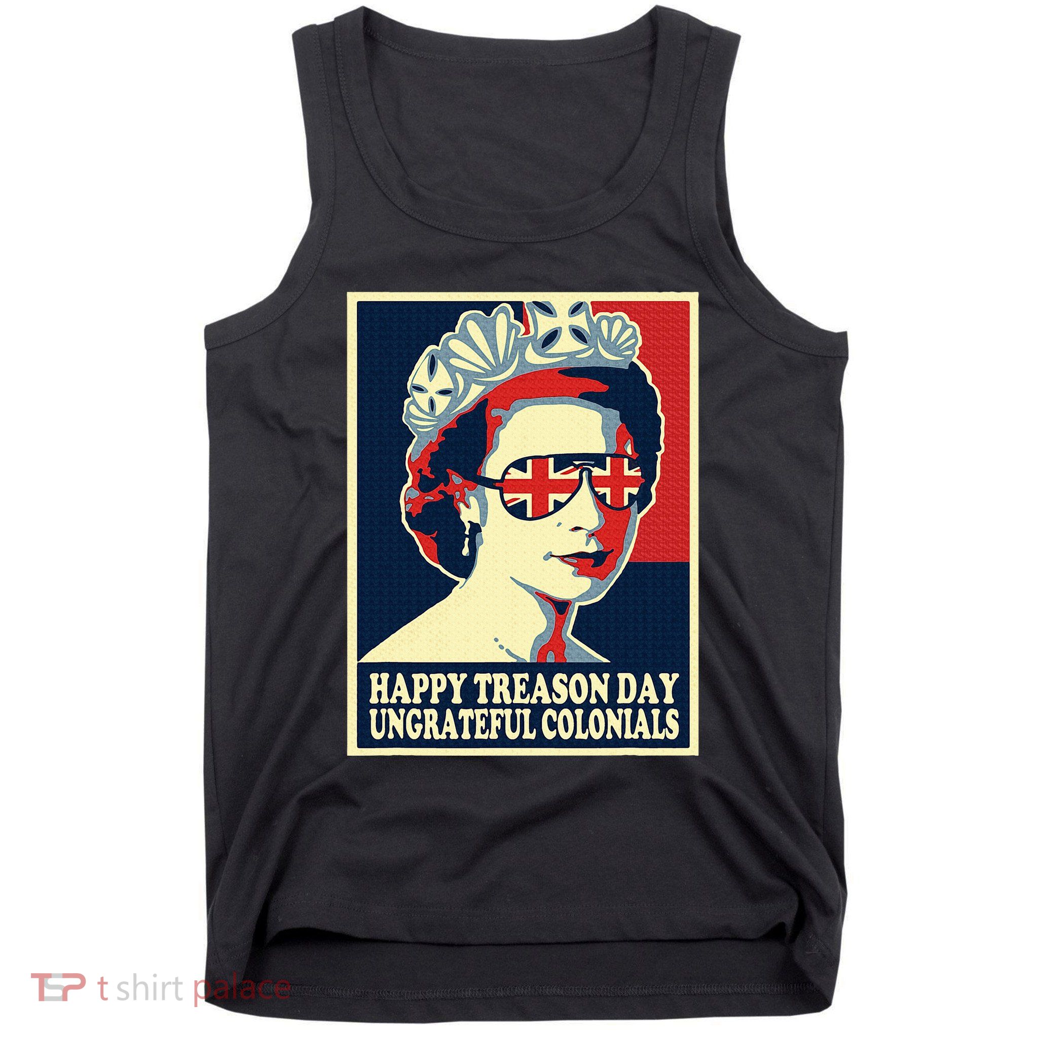 Happy Treason Day 4th Of July British Colonials Flag Tank Top