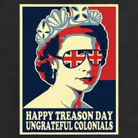 Happy Treason Day 4th Of July British Colonials Flag Golf Towel