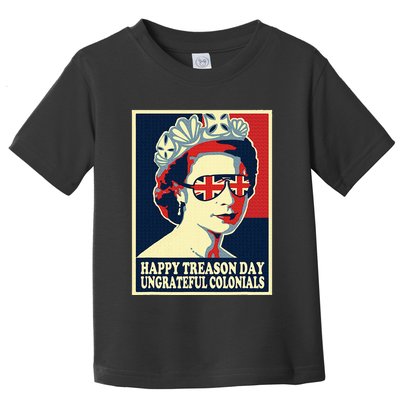 Happy Treason Day 4th Of July British Colonials Flag Toddler T-Shirt