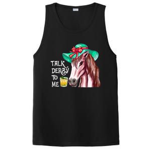 Horse Talk Derby To Me Mint Juleps Funny Derby Horse Racing Gift PosiCharge Competitor Tank