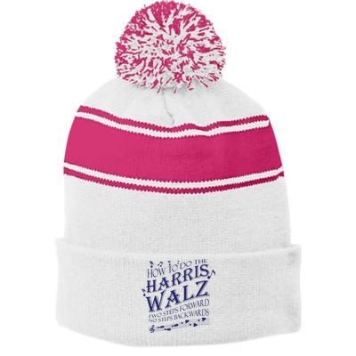 How To Do The Harriswalz Stripe Pom Pom Beanie