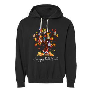 Happy Thanksgiving Day Funny Turkey Holiday Gifts Garment-Dyed Fleece Hoodie