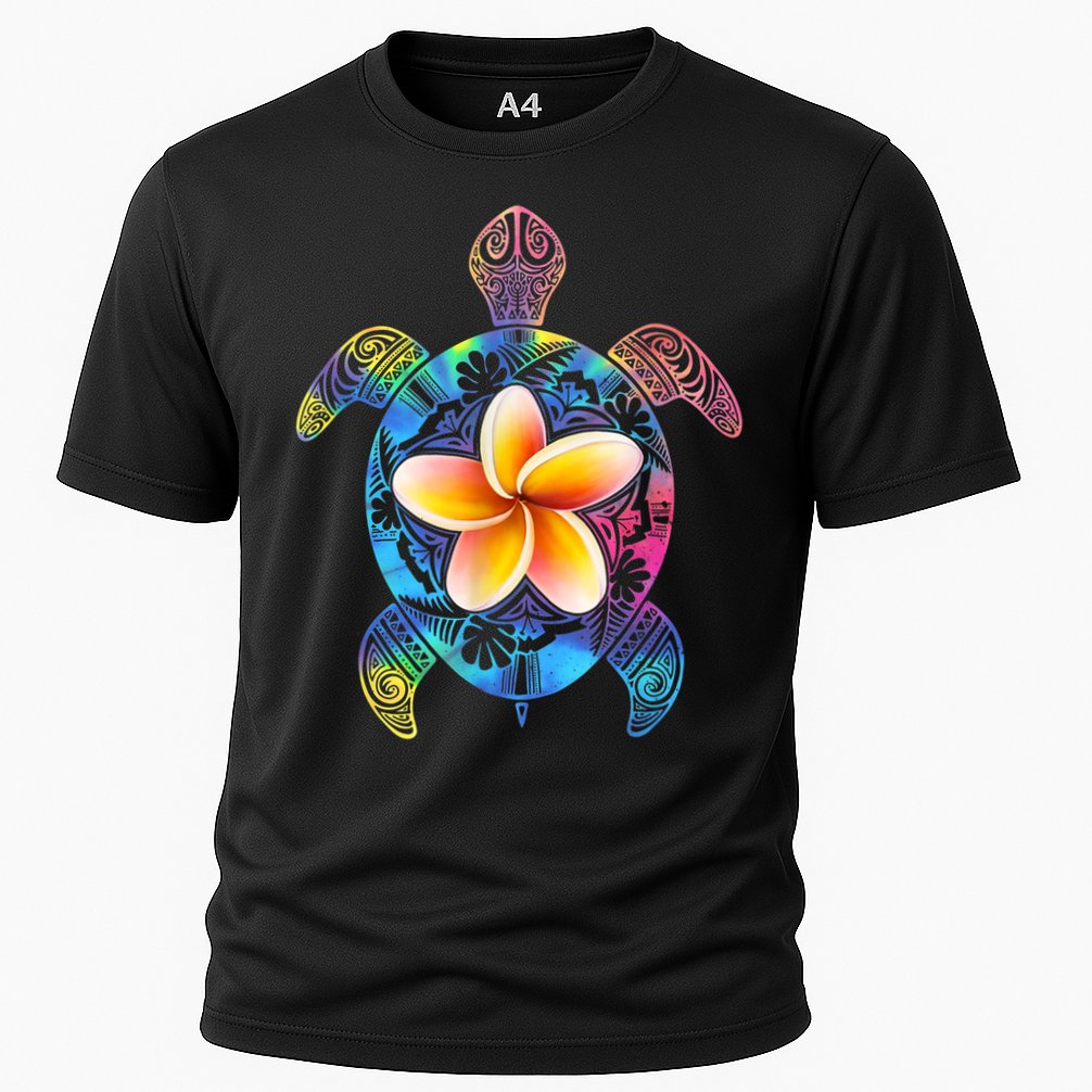 Hawaiian Tie Dye Sea Turtle Gift Cool Hawaii Gift For Men And Women Cooling Performance Crew T-Shirt