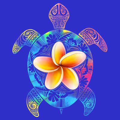 Hawaiian Tie Dye Sea Turtle Gift Cool Hawaii Gift For Men And Women T-Shirt
