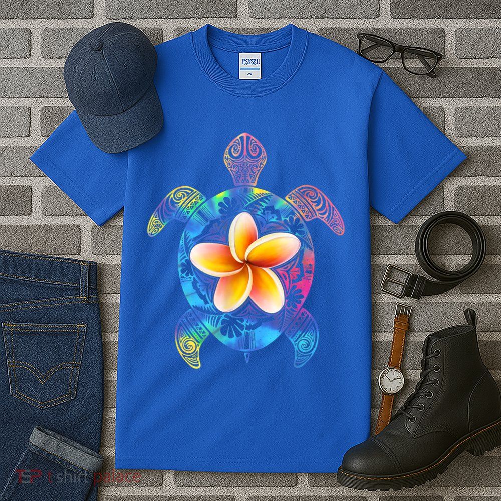 Hawaiian Tie Dye Sea Turtle Gift Cool Hawaii Gift For Men And Women Tall T-Shirt