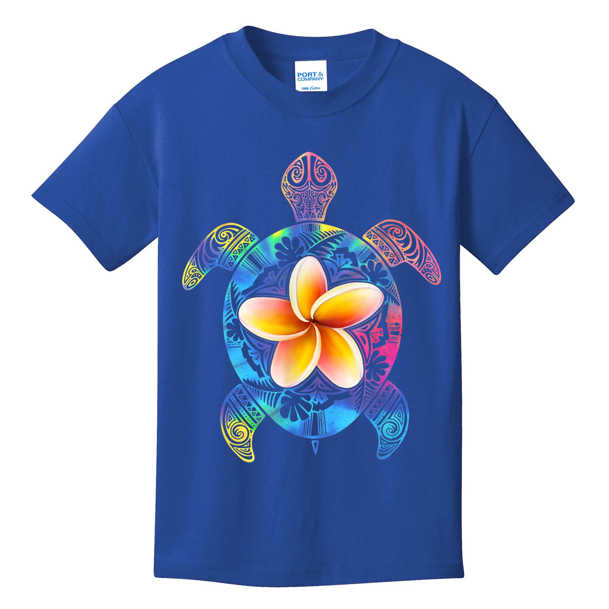 Hawaiian Tie Dye Sea Turtle Gift Cool Hawaii Gift For Men And Women Kids T-Shirt