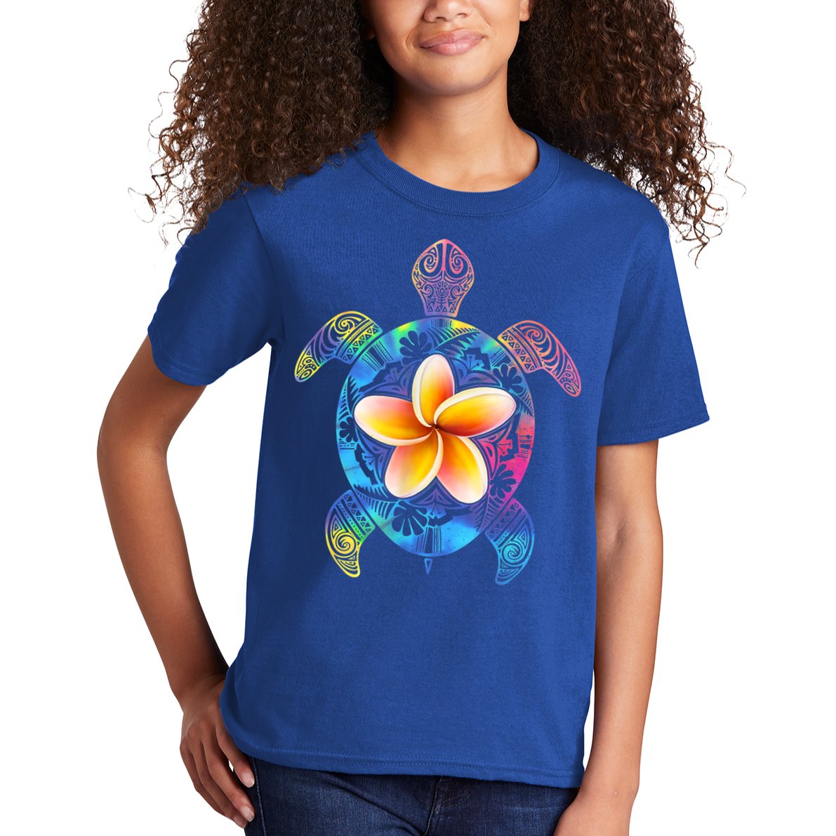Hawaiian Tie Dye Sea Turtle Gift Cool Hawaii Gift For Men And Women Kids T-Shirt
