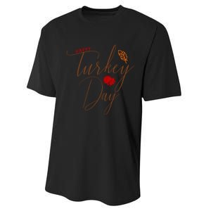 Happy Turkey Day Performance Sprint T-Shirt