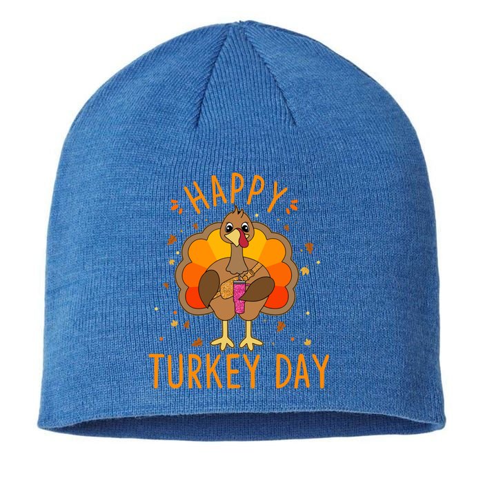 Happy Turkey Day Cute Turkey Gift Thanksgiving Meaningful Gift Sustainable Beanie