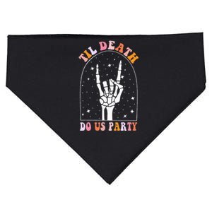 Halloween Til Death Do Us Party Retro Bachelorette Matching USA-Made Doggie Bandana