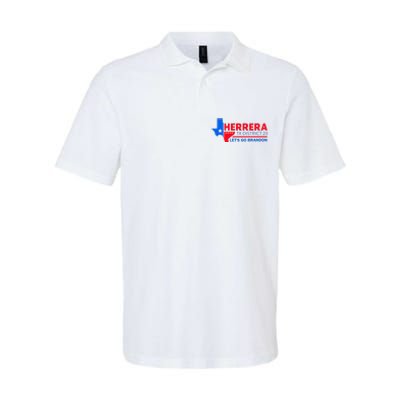 Herrera Tx District 23 LetS Go Brandon 2024 Quote Softstyle Adult Sport Polo