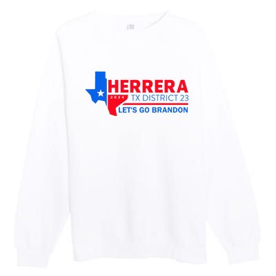 Herrera Tx District 23 LetS Go Brandon 2024 Quote Premium Crewneck Sweatshirt