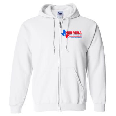 Herrera Tx District 23 LetS Go Brandon 2024 Quote Full Zip Hoodie