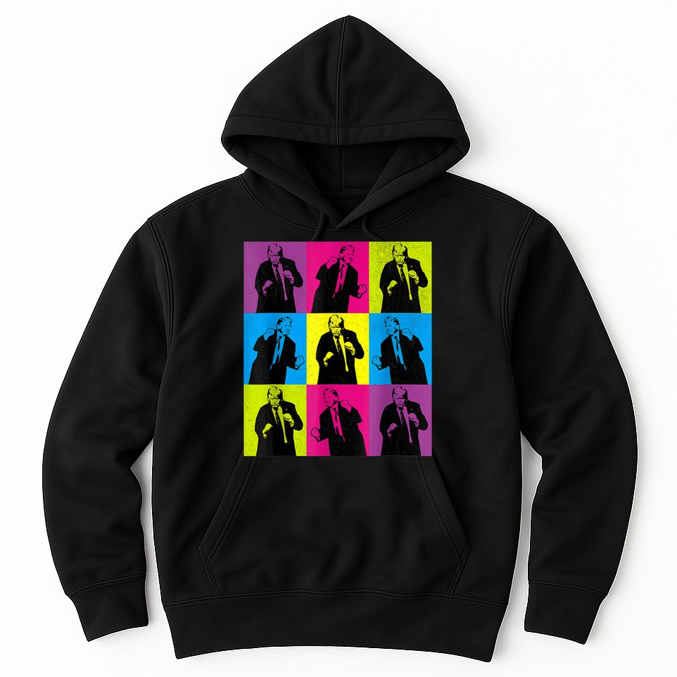 Happy Trump Dancing Pop Art Trump Hoodie