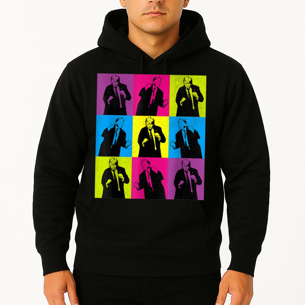Happy Trump Dancing Pop Art Trump Hoodie
