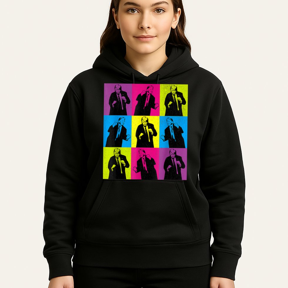 Happy Trump Dancing Pop Art Trump Hoodie
