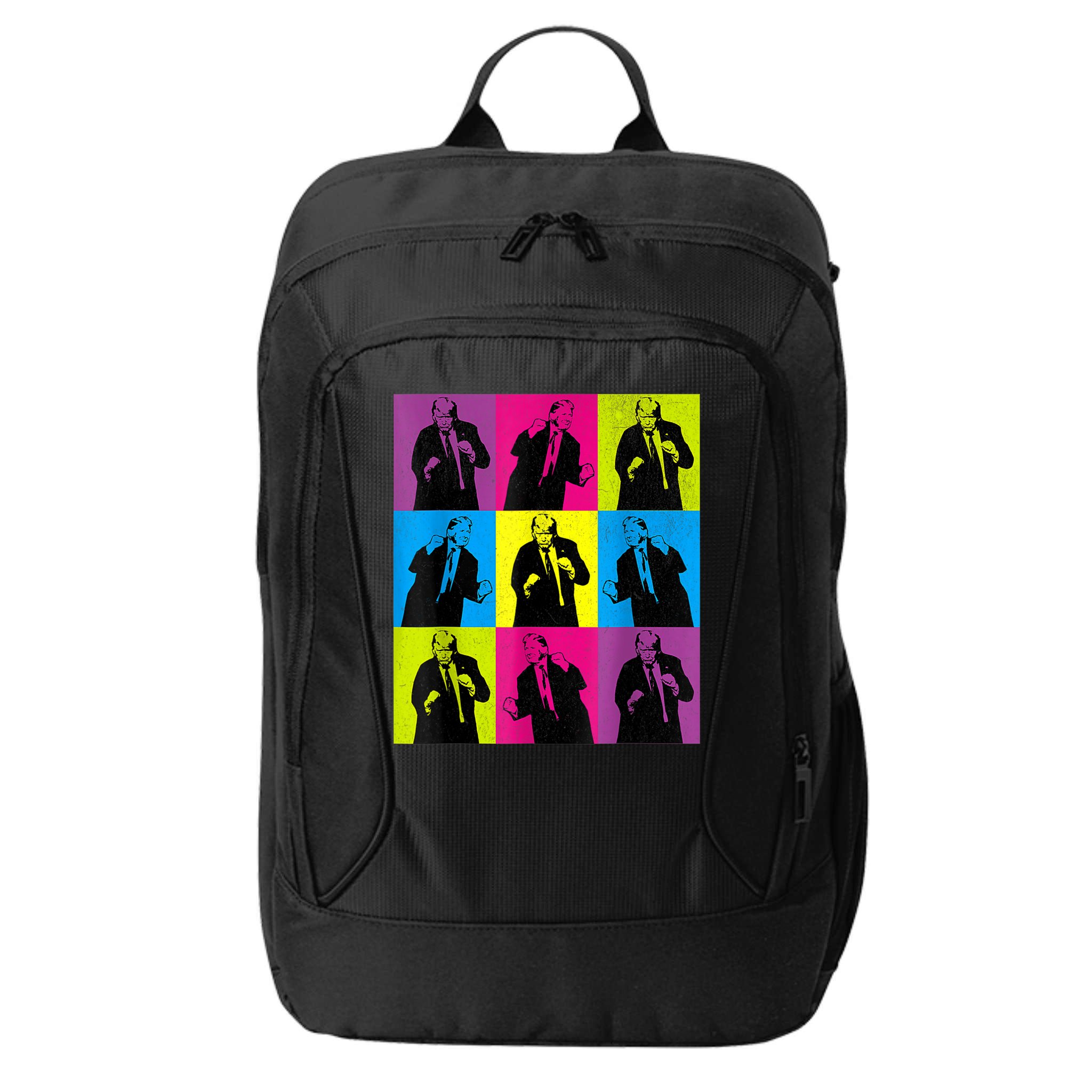 Happy Trump Dancing Pop Art Trump City Backpack