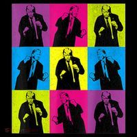 Happy Trump Dancing Pop Art Trump Flatbill Hat