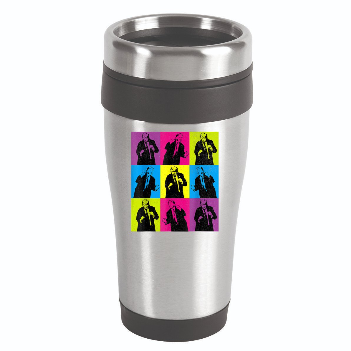 Happy Trump Dancing Pop Art Trump 16oz Travel Tumbler